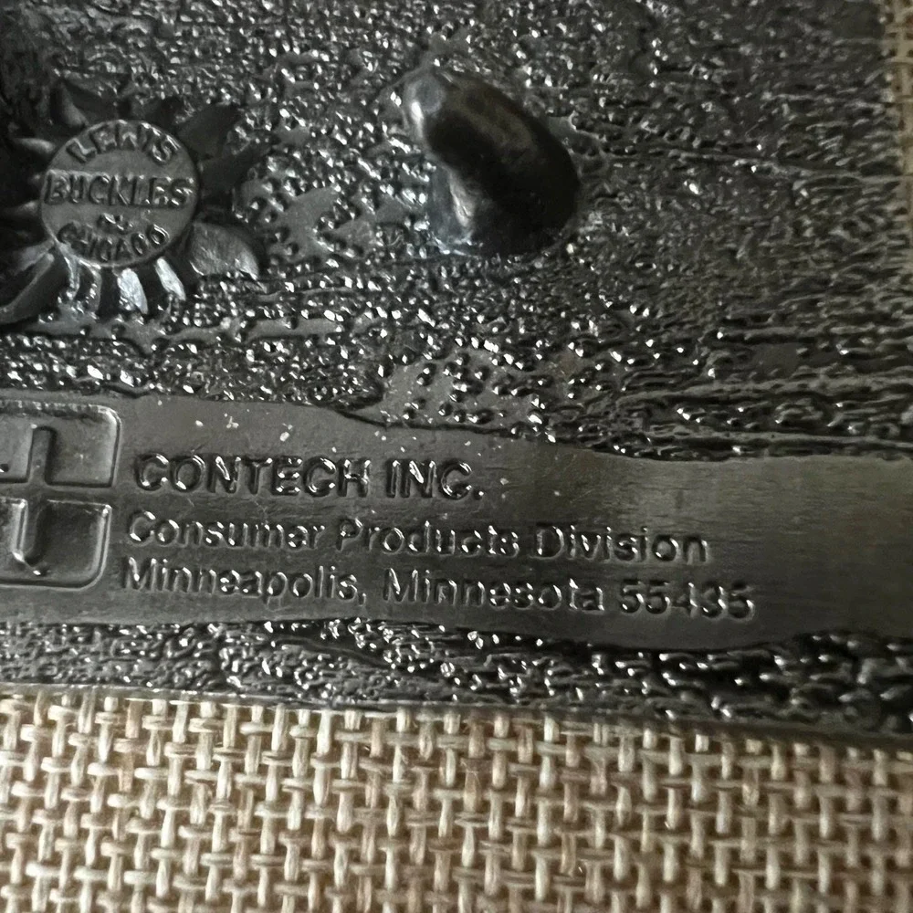 Vintage Grabber Staying Power Belt Buckle Lewis Buckles Chicago 3.5in Gorpcore